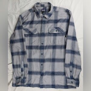 Patagonia Fjord Flannel EUC Burlwood Noble Grey